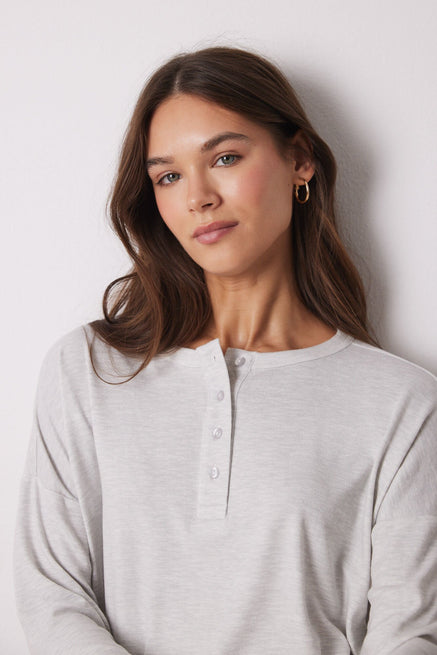 Light Grey/Silver Top,Grey Velvet Long Sleeve Shirt,Women'secret