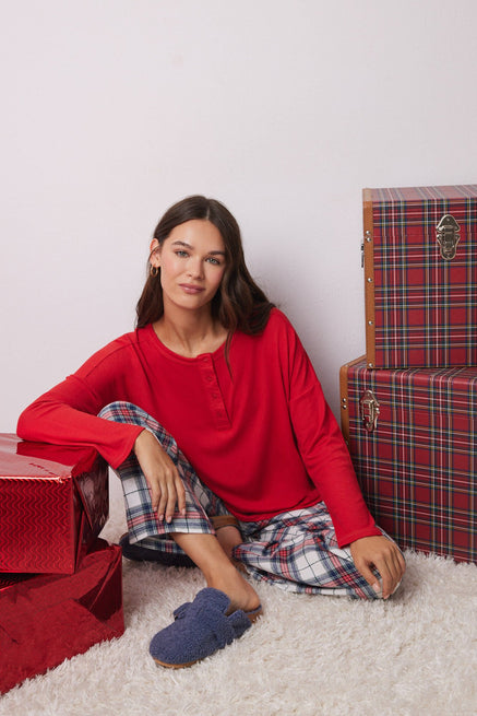 Red Top,Red Velvet Long Sleeve Shirt,Women'secret