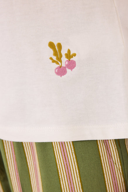 Ivory Top,Long sleeve t T-shirt 100% white cotton,Women'secret