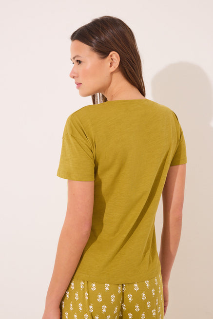 Light Khaki Top,Short sleeve t T-shirt 100% cotton khaki,Women'secret