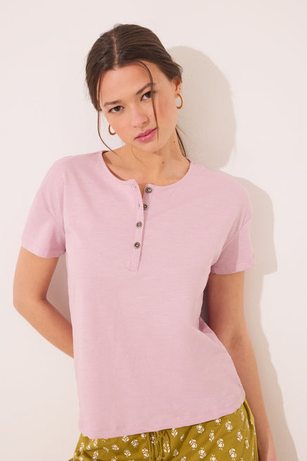 Pink Top,Short sleeve t T-shirt 100% cotton pink,Women'secret