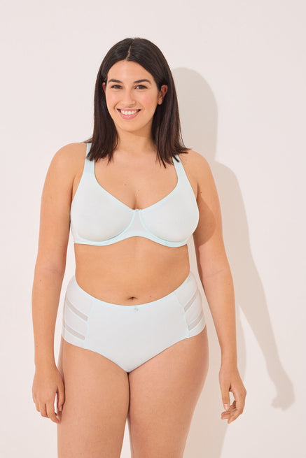 Light Blue Bra,Classic bra PRETTY microfibre blue,Women'secret