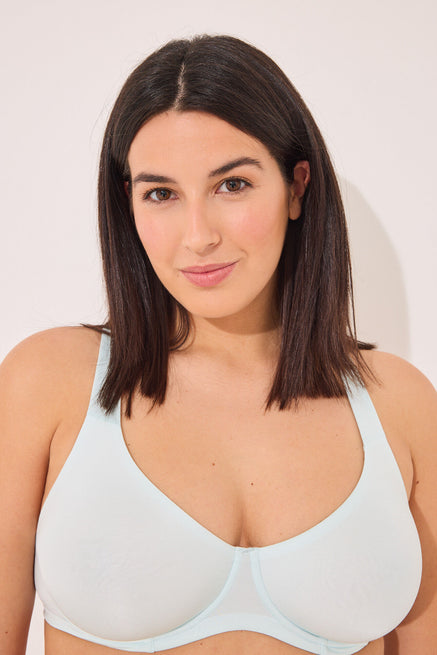 Light Blue Bra,Classic bra PRETTY microfibre blue,Women'secret